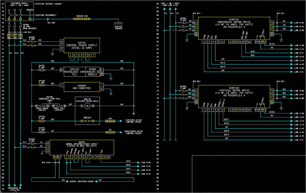 Precision Process Equipment > Engineering > Electrical ... american contactor wiring 